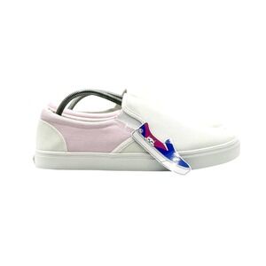 Ripndip Lord Nermal Slip On Sneakers Womens 11 White Pink Canvas Shoes RN341576